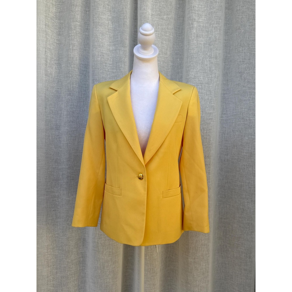 Austin Reed vintage wool yellow single button  blazer